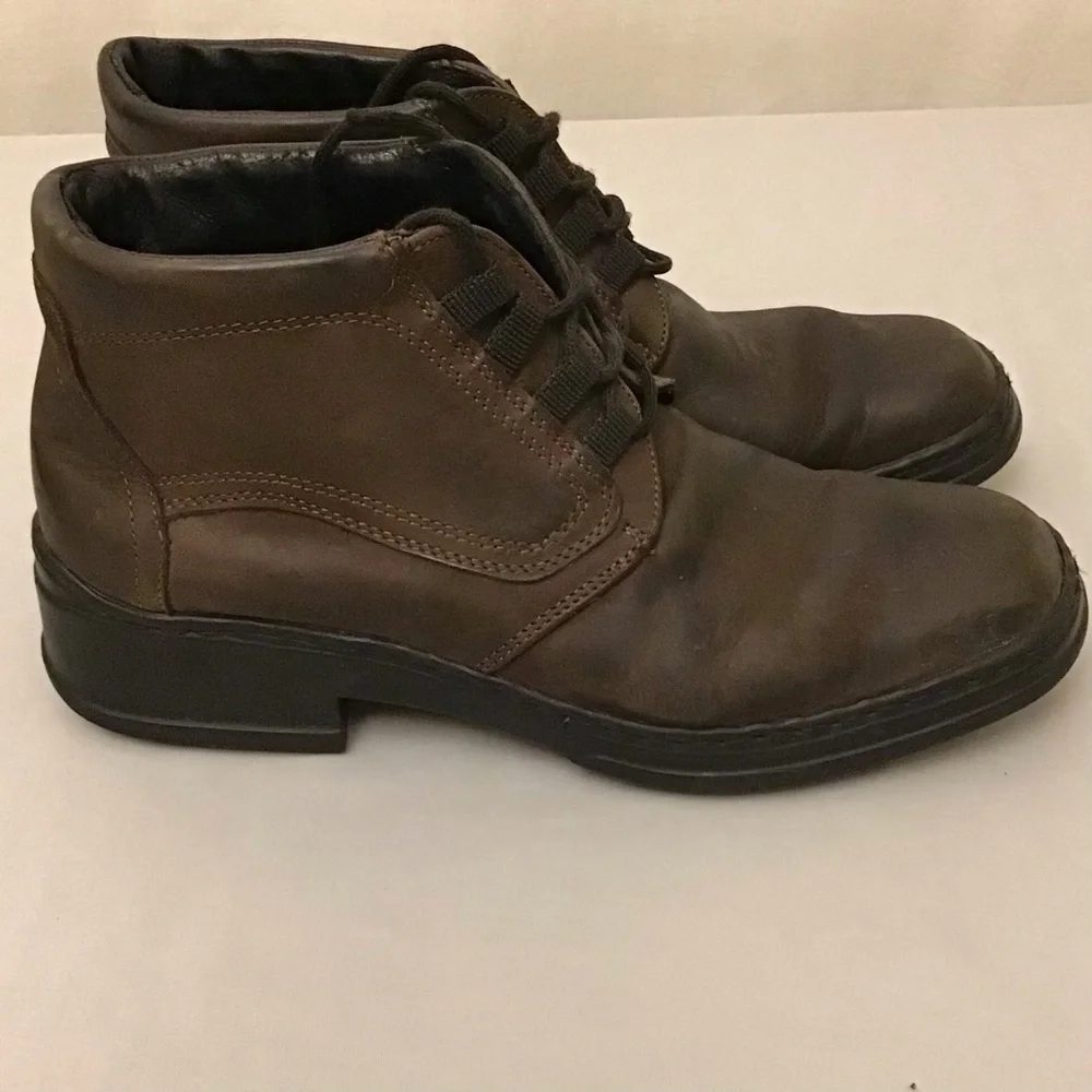 Josef Seidel 8.5 (41) Ankle Boots Men’s Leather Lace Up Brown Comfort Shoes